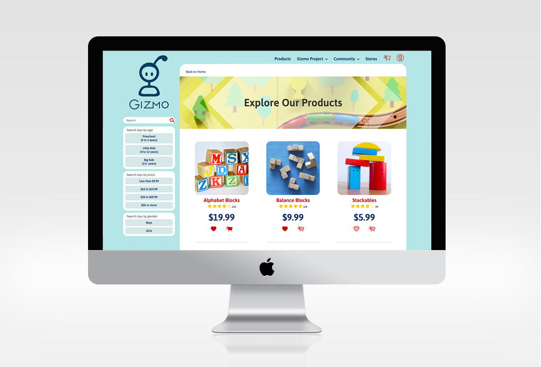 Gizmo Product Page